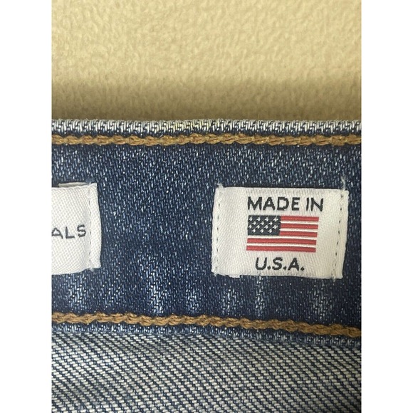 RE/DONE 'Mid 70s' Blue Denim 90s High Rise Ankle Crop Jeans Womens 25 - Picture 8 of 13